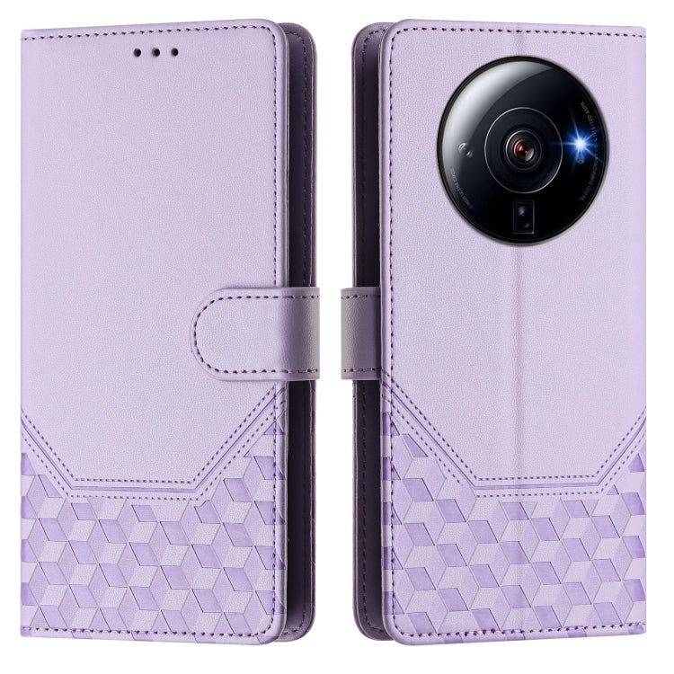 For Xiaomi 12S Ultra Honeycomb Embossing RFID Leather Phone Case
