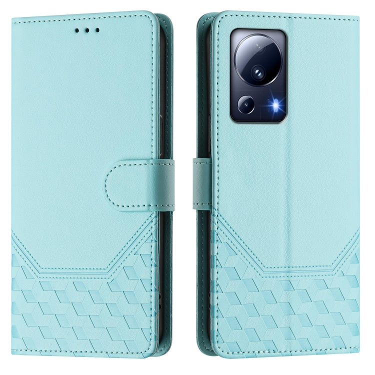 For Xiaomi 13 Lite 5G / Civi 2 Honeycomb Embossing RFID Leather Phone Case