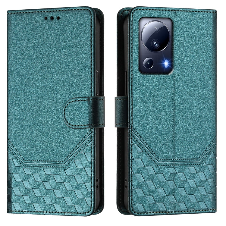 For Xiaomi 13 Lite 5G / Civi 2 Honeycomb Embossing RFID Leather Phone Case