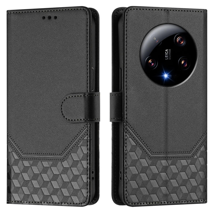 For Xiaomi 13 Ultra Honeycomb Embossing RFID Leather Phone Case