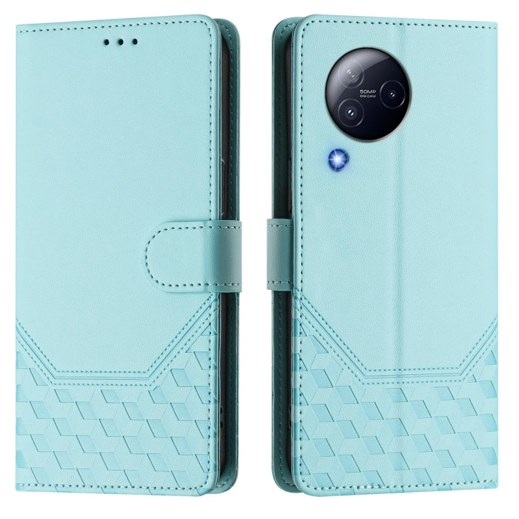 For Xiaomi Civi 3 Honeycomb Embossing RFID Leather Phone Case