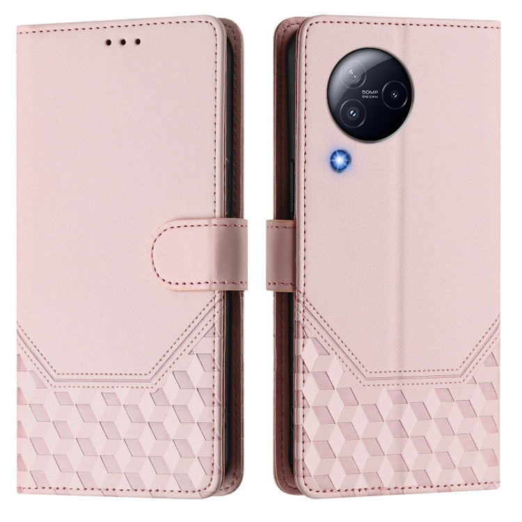 For Xiaomi Civi 3 Honeycomb Embossing RFID Leather Phone Case