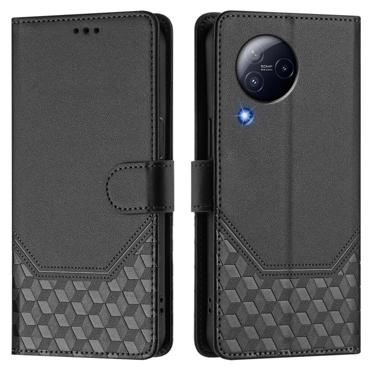 For Xiaomi Civi 3 Honeycomb Embossing RFID Leather Phone Case