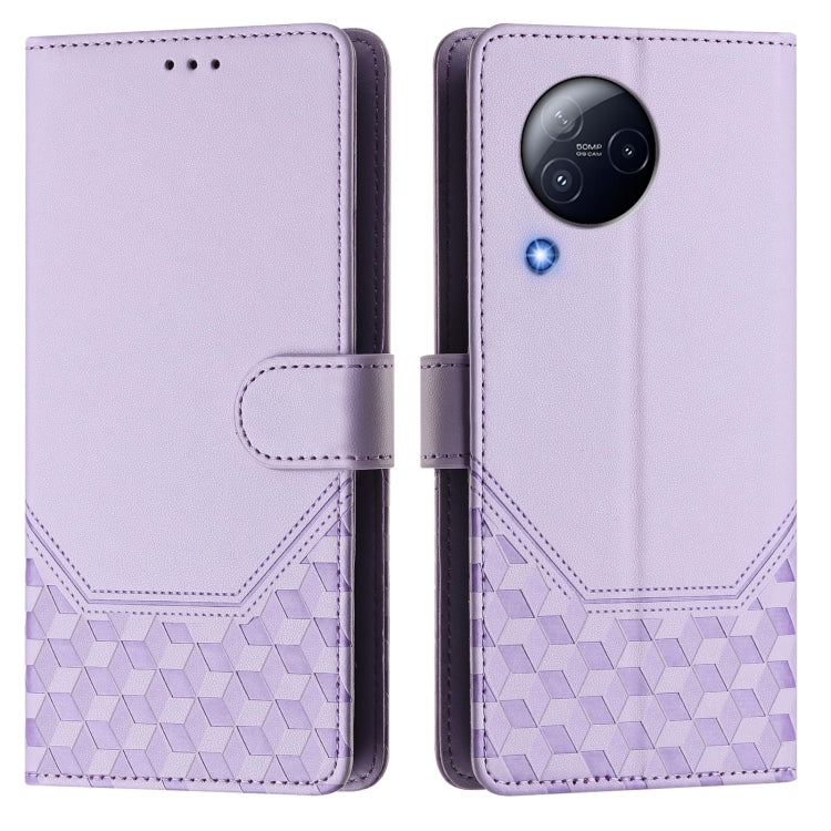 For Xiaomi Civi 3 Honeycomb Embossing RFID Leather Phone Case