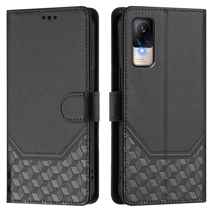 For Xiaomi Civi 1S Honeycomb Embossing RFID Leather Phone Case