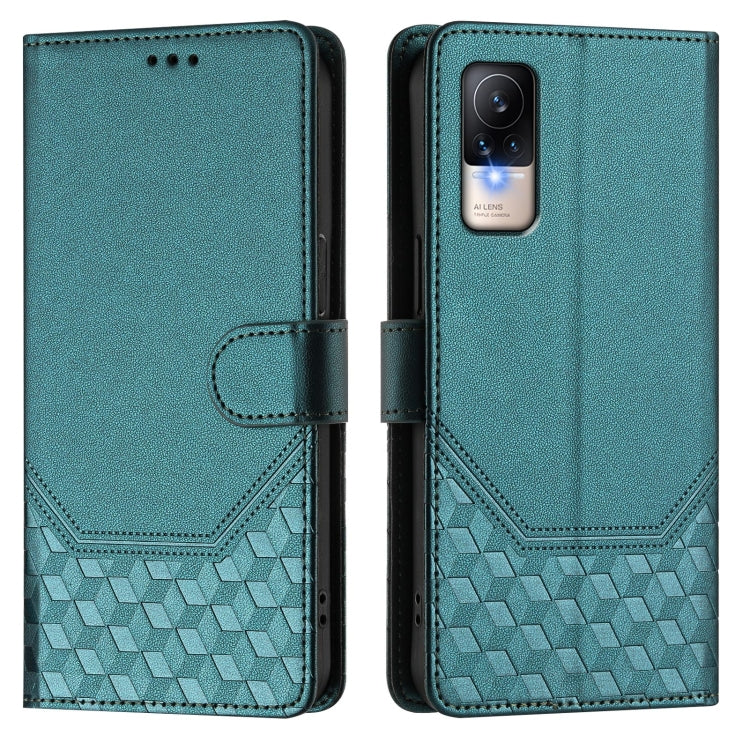 For Xiaomi Civi 1S Honeycomb Embossing RFID Leather Phone Case
