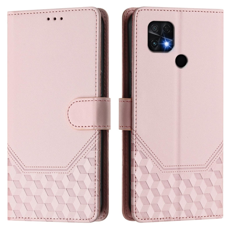 For Xiaomi Poco C40 / Redmi 10C Honeycomb Embossing RFID Leather Phone Case