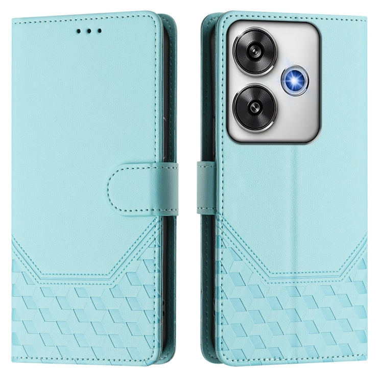 For Xiaomi Poco F6 5G Honeycomb Embossing RFID Leather Phone Case