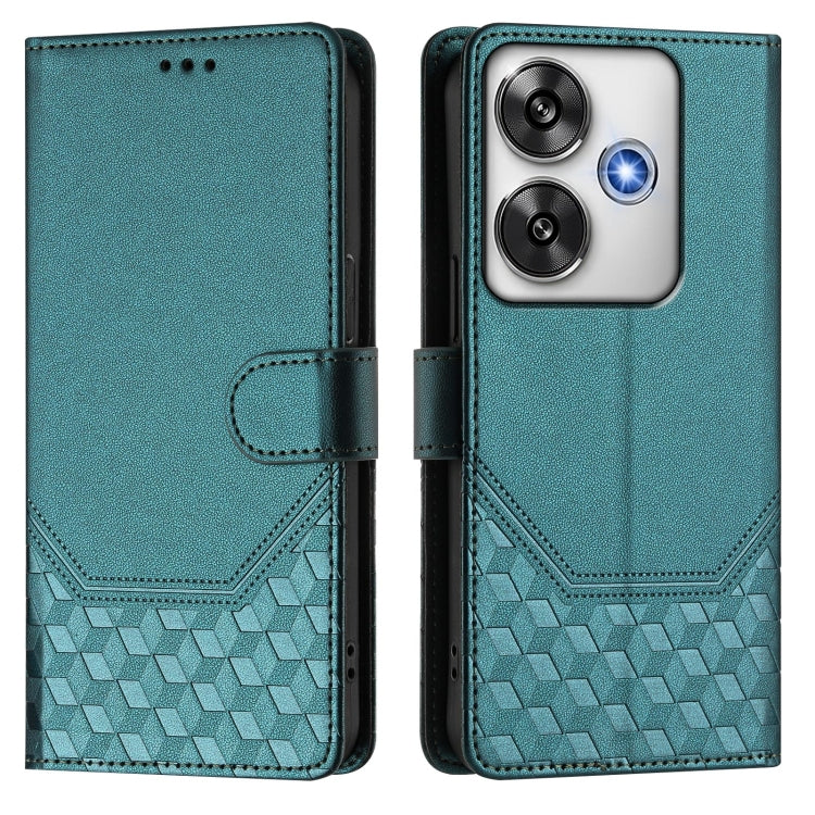 For Xiaomi Poco F6 5G Honeycomb Embossing RFID Leather Phone Case
