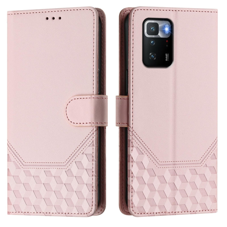 For Xiaomi Poco X3 GT Honeycomb Embossing RFID Leather Phone Case