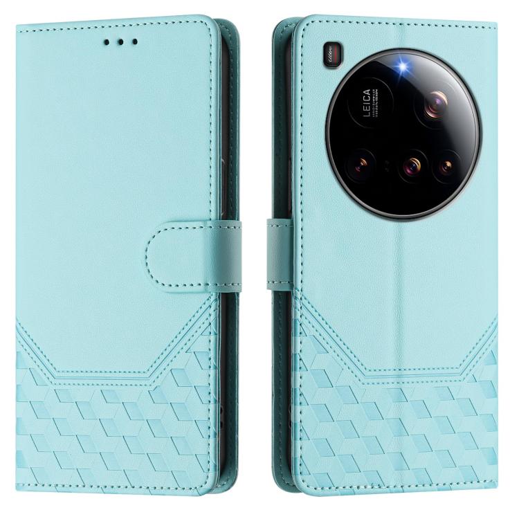 For Xiaomi 15 Ultra Honeycomb Embossing RFID Leather Phone Case