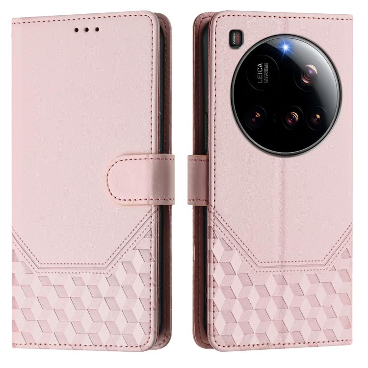 For Xiaomi 15 Ultra Honeycomb Embossing RFID Leather Phone Case