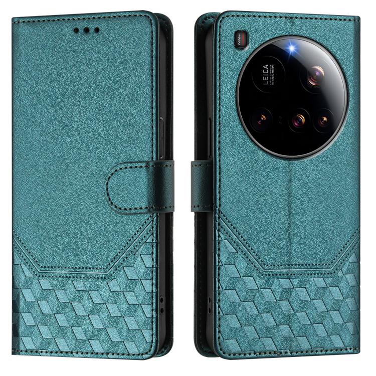 For Xiaomi 15 Ultra Honeycomb Embossing RFID Leather Phone Case