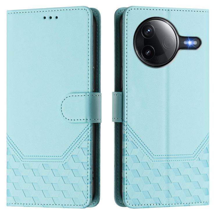 For Xiaomi Poco F7 Pro / F7 Ultra Honeycomb Embossing RFID Leather Phone Case