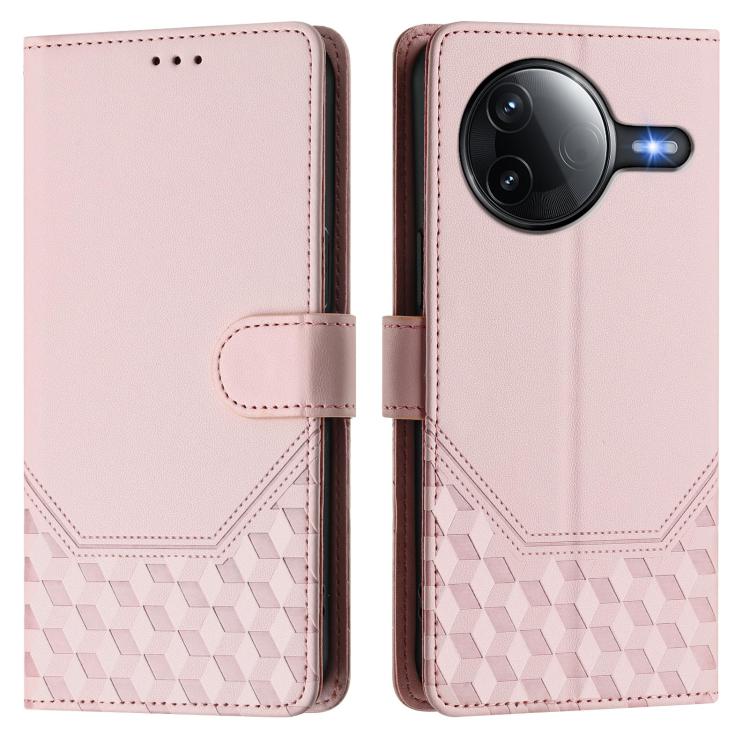 For Xiaomi Poco F7 Pro / F7 Ultra Honeycomb Embossing RFID Leather Phone Case