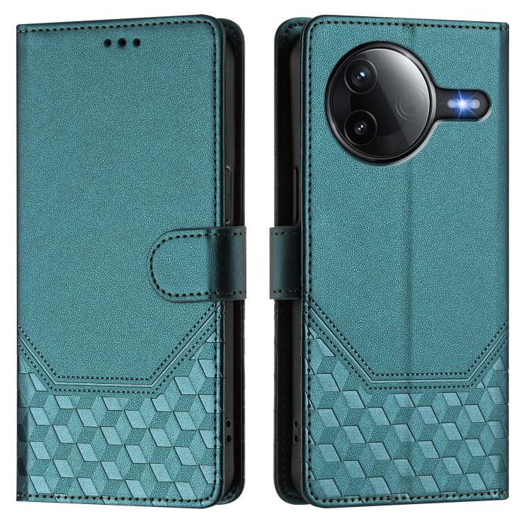 For Xiaomi Poco F7 Pro / F7 Ultra Honeycomb Embossing RFID Leather Phone Case