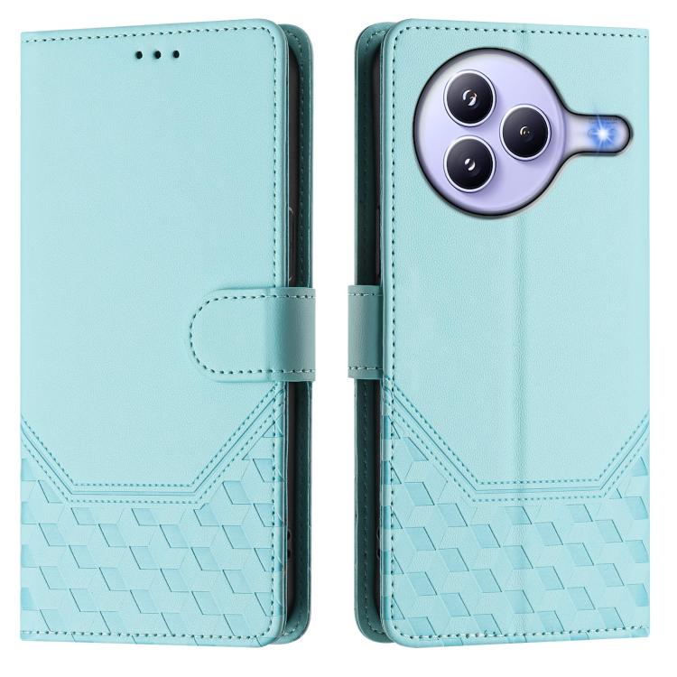 For Xiaomi Civi 5 Pro 5G Honeycomb Embossing RFID Leather Phone Case