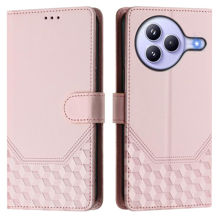 For Xiaomi Civi 5 Pro 5G Honeycomb Embossing RFID Leather Phone Case