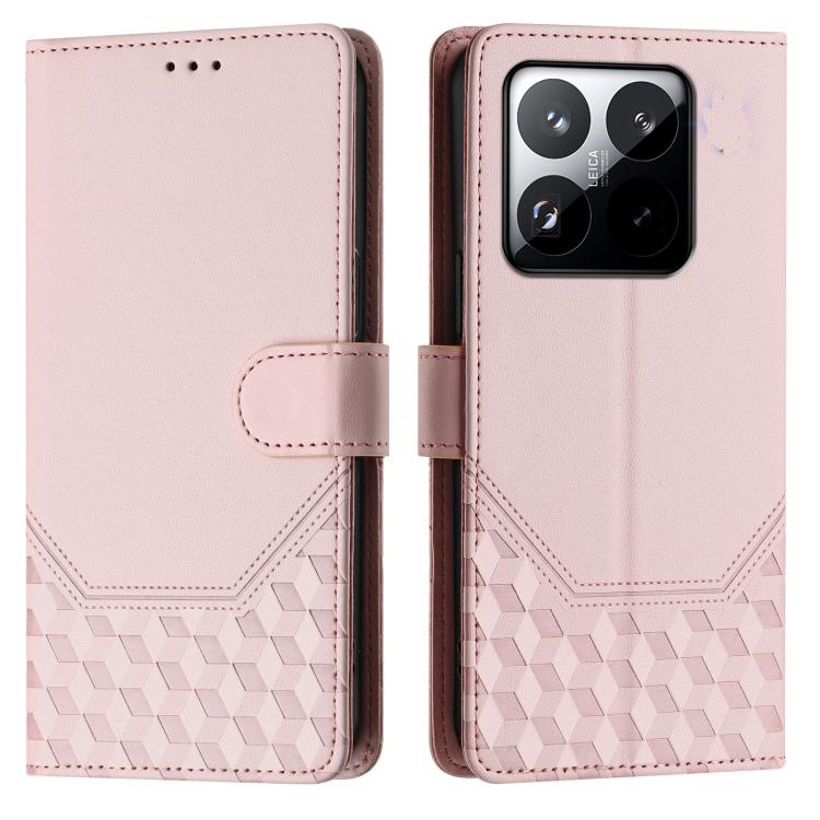 For Xiaomi 15T 5G Honeycomb Embossing RFID Leather Phone Case