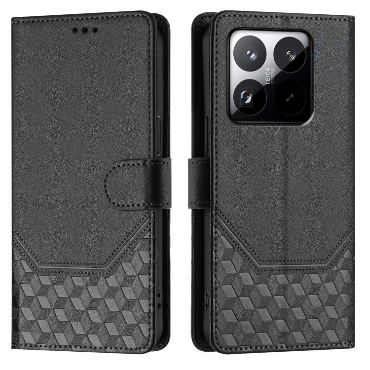 For Xiaomi 15T 5G Honeycomb Embossing RFID Leather Phone Case