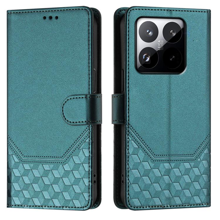 For Xiaomi 15T 5G Honeycomb Embossing RFID Leather Phone Case
