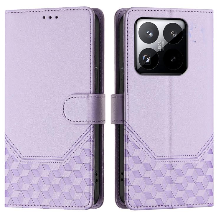 For Xiaomi 15T 5G Honeycomb Embossing RFID Leather Phone Case