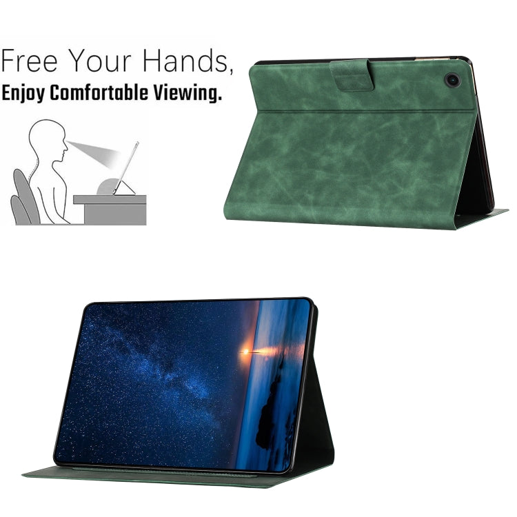 For Lenovo Tab M10 3rd Gen / TB-328F Embossed Couple Cat Smart Tablet Leather Case