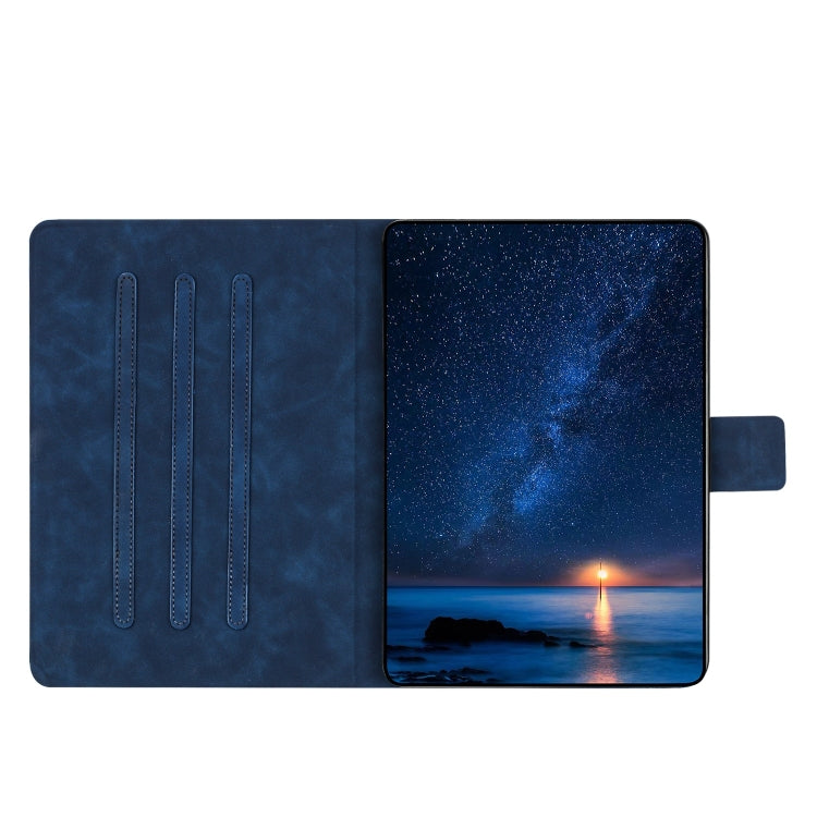 For Lenovo Tab M10 Plus 3rd Gen / TB-128F Embossed Couple Cat Smart Tablet Leather Case