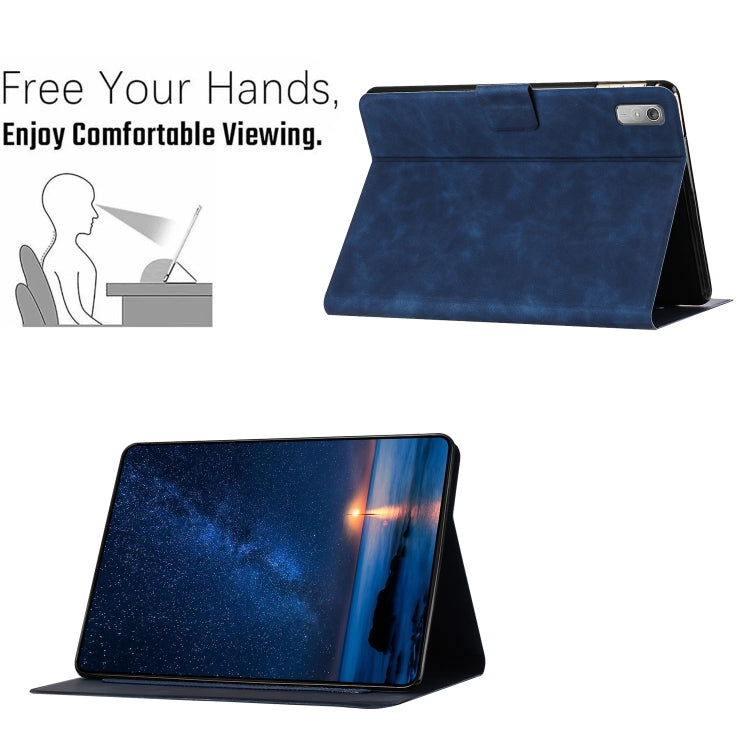For Lenovo Tab P11 Gen 2 / TB-350 Embossed Couple Cat Smart Tablet Leather Case
