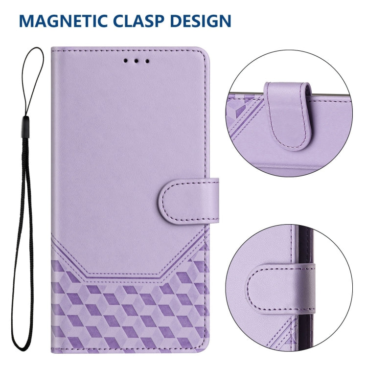 For Motorola Edge+ 2023 / 40 Pro Honeycomb Embossing RFID Leather Phone Case