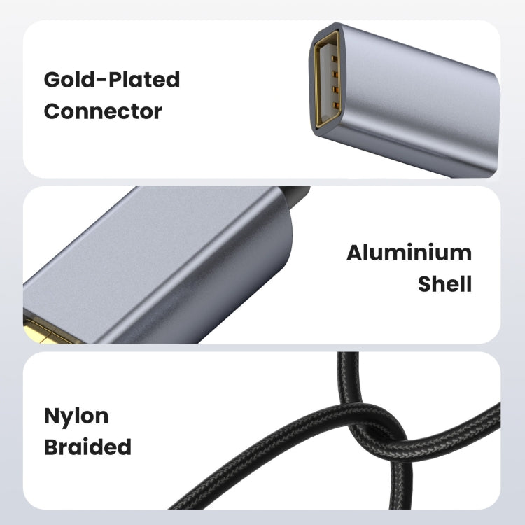 USB2.0 A Male to A Female Extension Data Charging Cable, Length:1.8m
