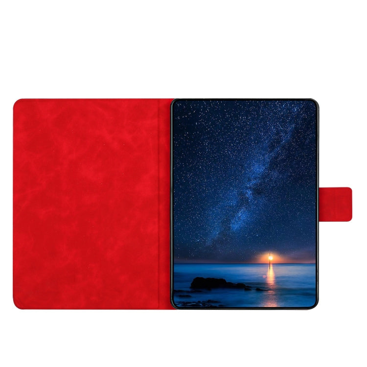For Amazon Kindle Paperwhite 4 / 3 / 2 Embossed Couple Cat Smart Tablet Leather Case