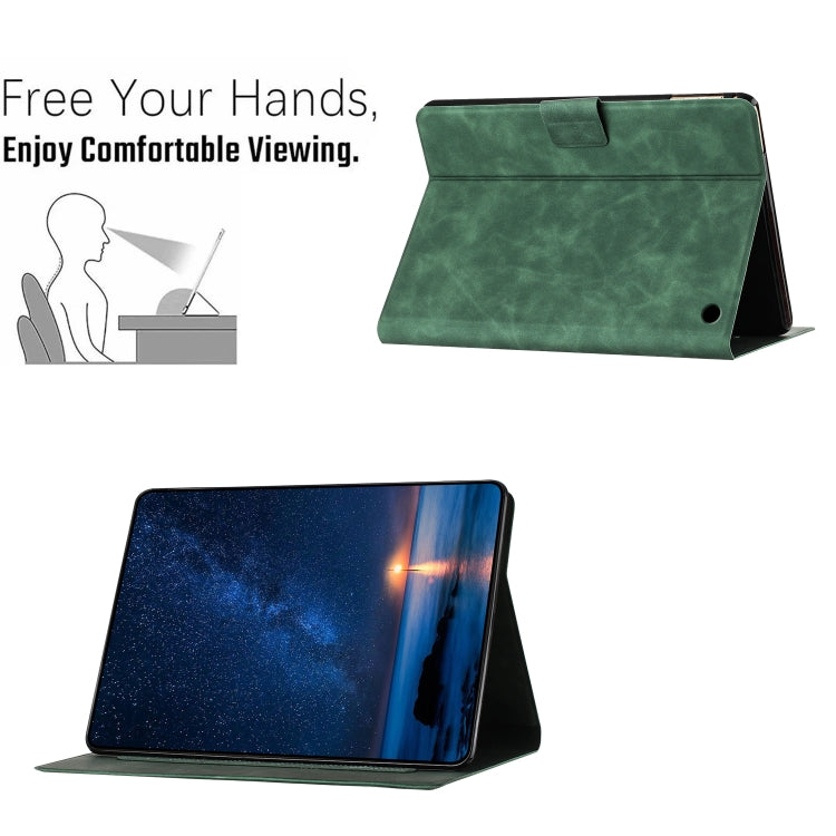 For Amazon Kindle Fire HD 8 2022 / 2020 Embossed Couple Cat Smart Tablet Leather Case