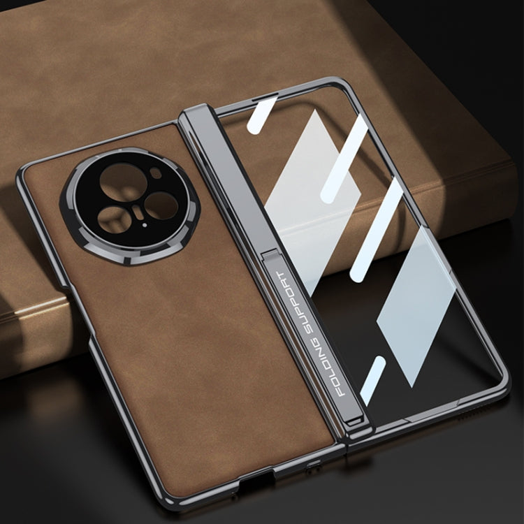 For Honor Magic V3 GKK Integrated Magnetic Fold Hinge Leather Shockproof Phone Case