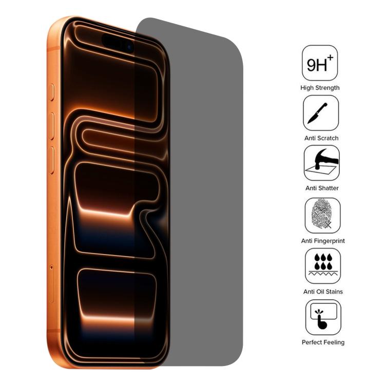 For iPhone 17 Pro Max 25pcs High Transparency Full Cover Anti-spy Tempered Glass Film