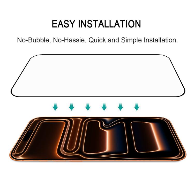 For iPhone 17 Pro Max Full Glue Screen Tempered Glass Film