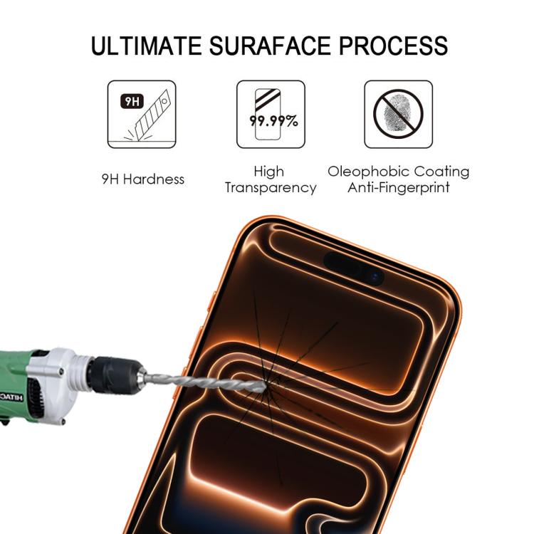 For iPhone 17 Pro Max 25pcs Full Glue Screen Tempered Glass Film