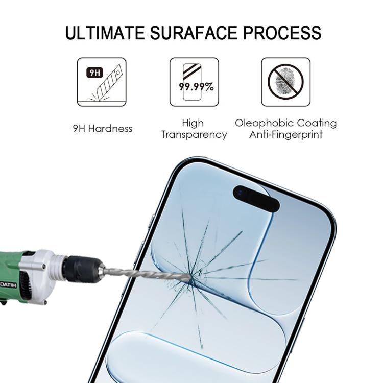 For iPhone Air 25pcs Full Glue Screen Tempered Glass Film