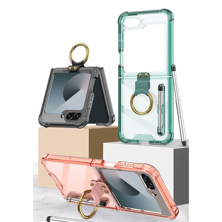 For Samsung Galaxy Z Flip6 / Flip7 FE GKK Airbag Protective Phone Case with Ring & Pen