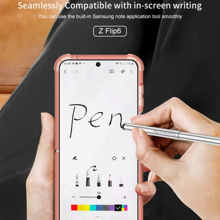 For Samsung Galaxy Z Flip6 / Flip7 FE GKK Airbag Protective Phone Case with Ring & Pen