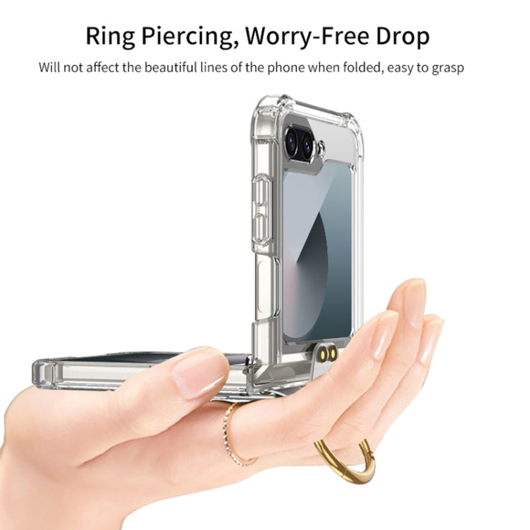 For Samsung Galaxy Z Flip6 / Flip7 FE GKK Airbag Protective Phone Case with Ring & Pen