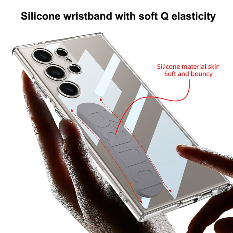 For Samsung Galaxy S24 Ultra 5G GKK Space Silicone Wristband Phone Case