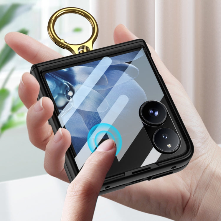 For Xiaomi Mix Flip GKK Integrated Magnetic Hinged Flip Case with Ring Holder