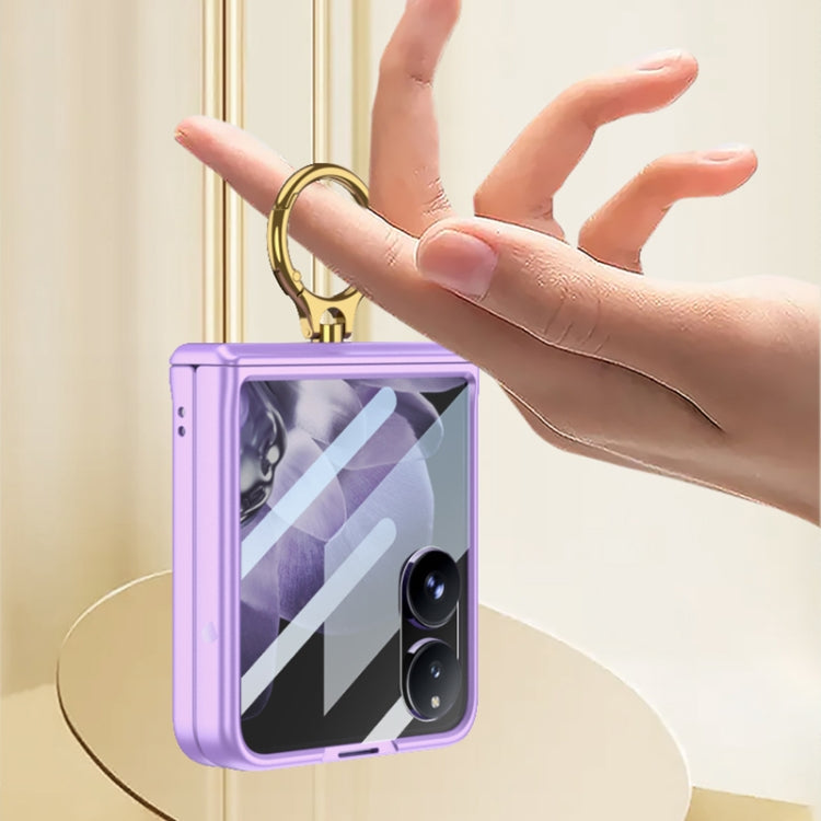 For Xiaomi Mix Flip GKK Integrated Magnetic Hinged Flip Case with Ring Holder