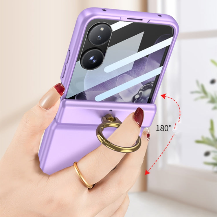 For Xiaomi Mix Flip GKK Integrated Magnetic Hinged Flip Case with Ring Holder