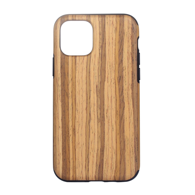 For iPhone 12 / 12 Pro Wood Texture TPU Protective Case