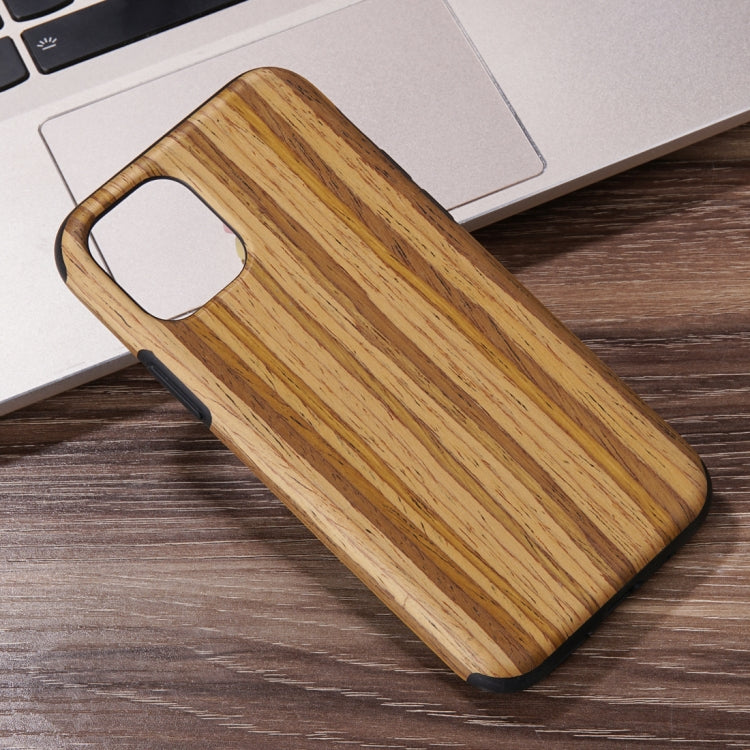 For iPhone 12 / 12 Pro Wood Texture TPU Protective Case