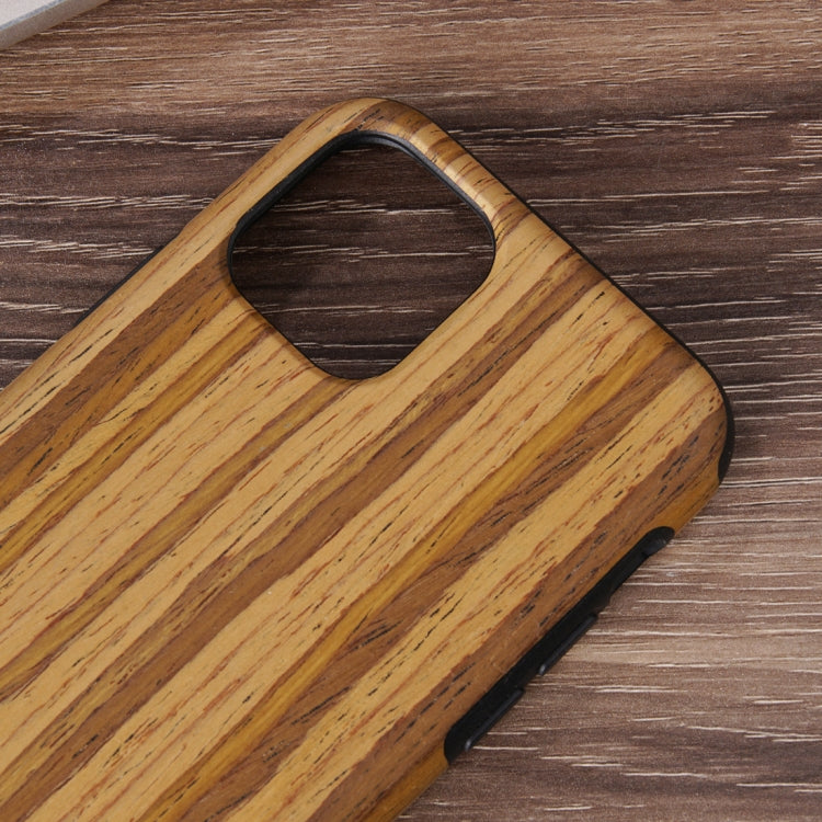 For iPhone 12 / 12 Pro Wood Texture TPU Protective Case