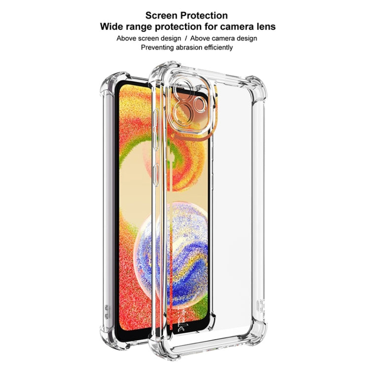 For Samsung Galaxy A04 4G IMAK UX-4 Series Four-corner Shockproof Phone Case - Transparent