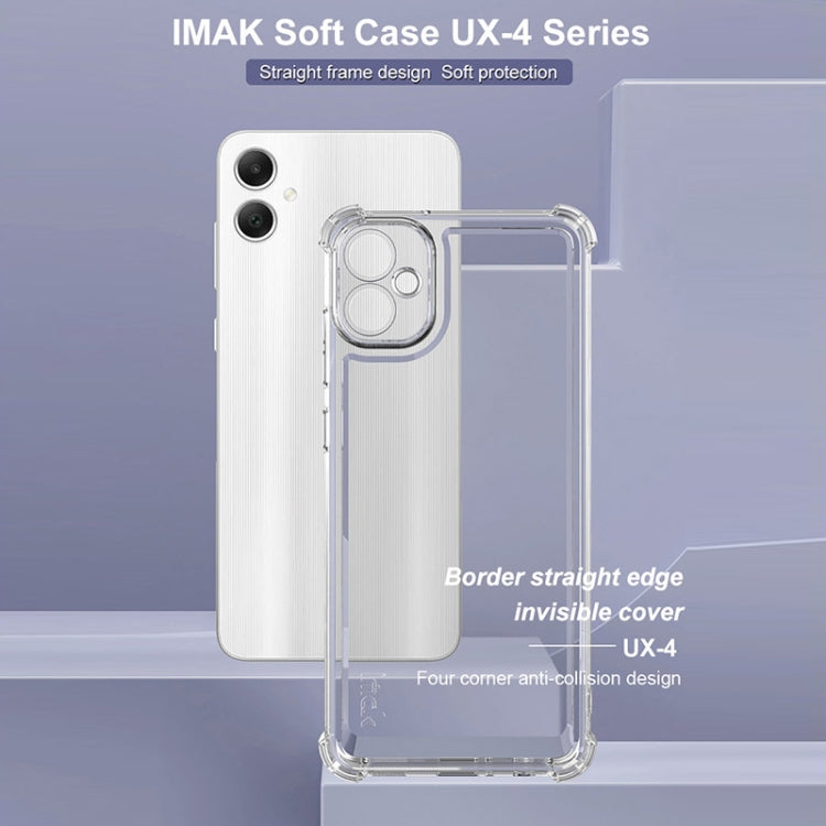 For Samsung Galaxy A05 IMAK UX-4 Series Four-corner Shockproof Phone Case - Transparent